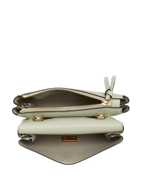 ARLETTIS Mini sac en cuir texturé vert céladon - Sacs pour Femme