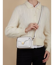 COCCINELLE BEAT SOFT Mini sac en cuir textur&eacute; blanc brillant - Sacs pour Femme - 4