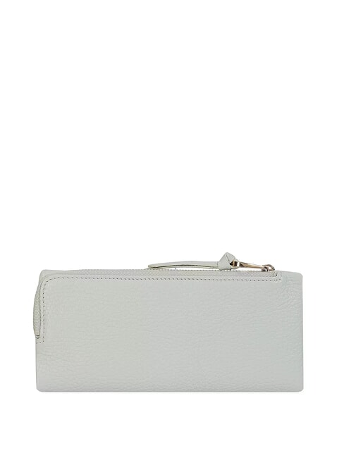 SOFTY Portefeuille en cuir grainé vert céladon - Portefeuilles Femme