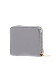COCCINELLE METALLIC SOFT Petit portefeuille en cuir gris clair - Portefeuilles Femme - 3