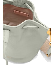 COCCINELLE HYLE Mini sac seau à bandoulière en cuir vert céladon - Sacs pour Femme - 3