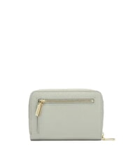 COCCINELLE METALLIC SOFT metallic soft portafoglio pelle martellata Portefeuille zippé vert céladon - Portefeuilles Femme - 3