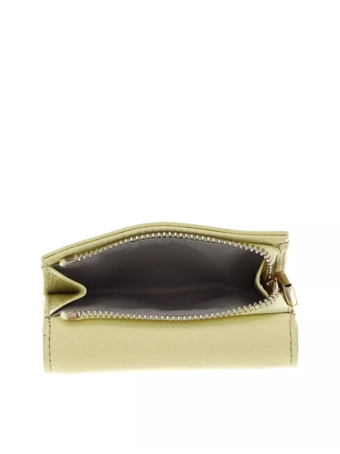 METALLIC SOFT Portefeuille en cuir grain&eacute; lavage &agrave; la chaux - Portefeuilles Femme