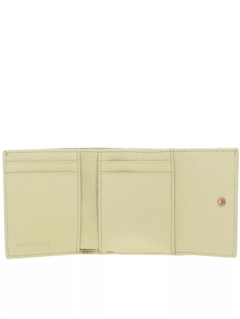 METALLIC SOFT Portefeuille en cuir grain&eacute; lavage &agrave; la chaux - Portefeuilles Femme