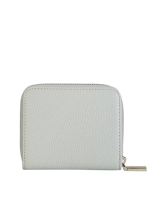 METALLIC SOFT Petit portefeuille en cuir vert céladon - Portefeuilles Femme