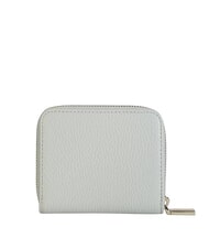 COCCINELLE METALLIC SOFT Petit portefeuille en cuir vert céladon - Portefeuilles Femme - 3