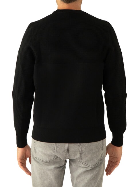 KNITTED Pull à col rond noir - Pulls pour hommes