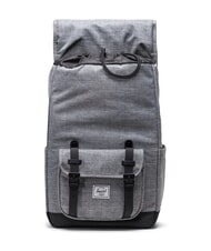 HERSCHEL LITTLE AMERICA MID Sac à dos de taille moyenne RAVEN CROSSHATCH - Sacs à dos pour l'École & les Loisirs - 4