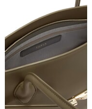 FURLA GOCCIA Sac à bandoulière en cuir sage - Sacs pour Femme - 4