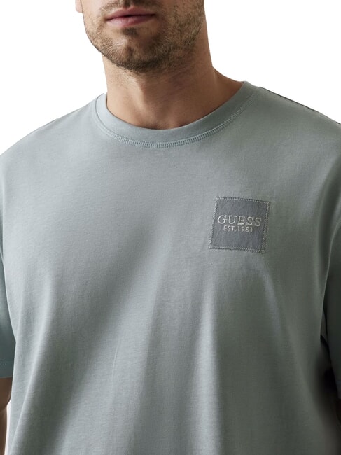 PATCH AT CHEST  T-shirt en coton gris complet - T-shirt