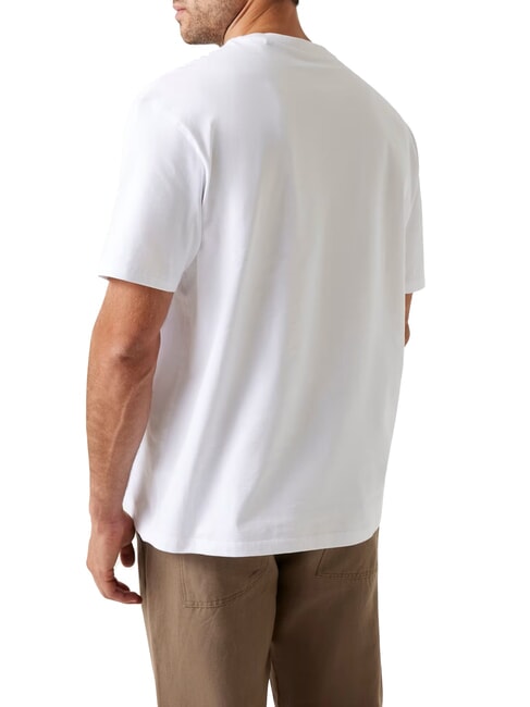 PATCH AT CHEST  T-shirt en coton blanc pur - T-shirt
