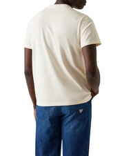 GUESS BOX LOGO T-shirt avec logo brod&eacute; blanc perle - T-shirt - 2