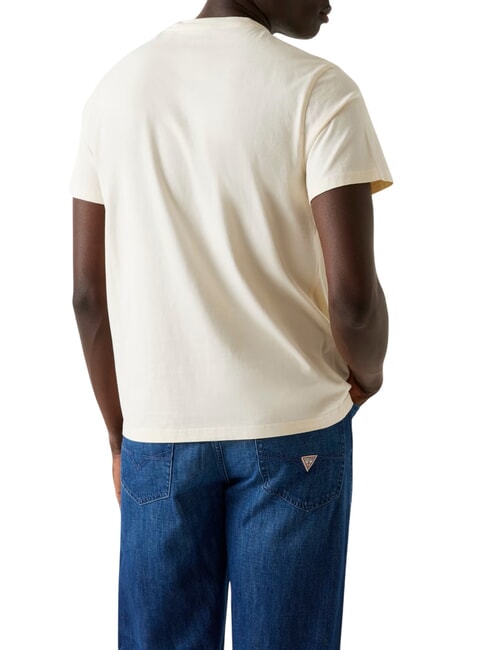 BOX LOGO T-shirt avec logo brodé blanc perle - T-shirt