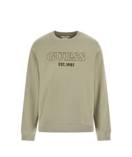 GUESS BEAU  Sweat-shirt à col rond vert moussu - Pulls molletonnés - 4