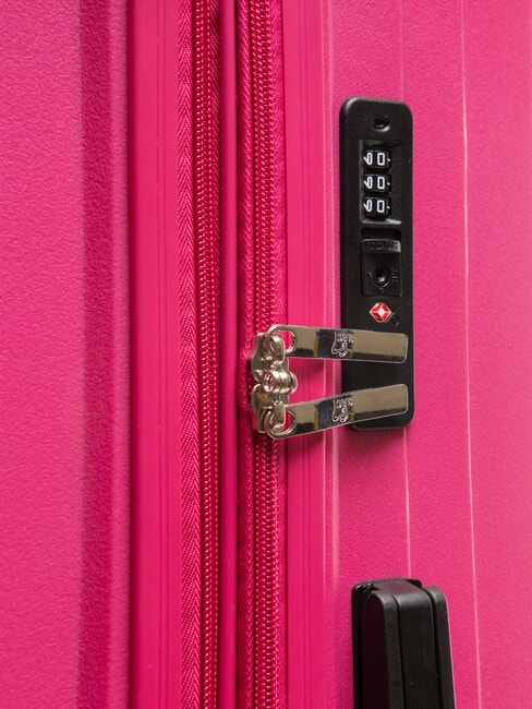 AIR FLOW Grand chariot extensible rouge pêche - Valises Rigides