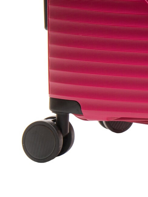 AIR FLOW Grand chariot extensible rouge pêche - Valises Rigides