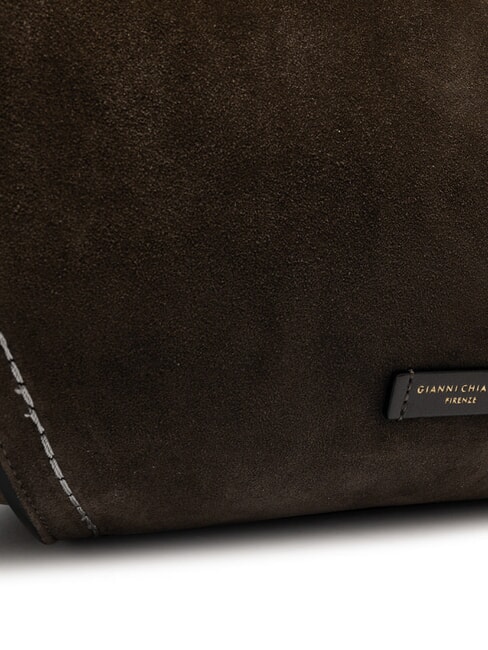 BLOOM  Sac à bandoulière en cuir moka - Sacs pour Femme