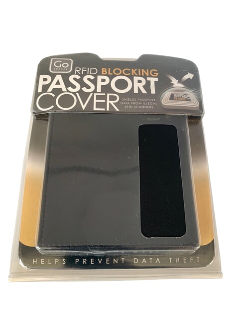 GO  Étui à passeport en cuir noir - Accessoires Voyage