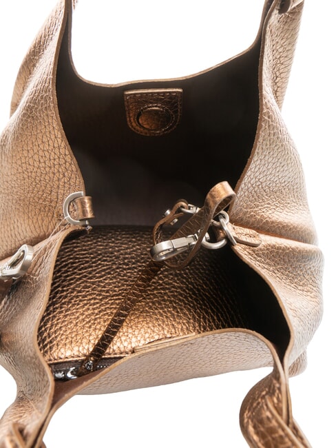 DUA Sac bandoulière, en cuir toasted-t.moro - Sacs pour Femme
