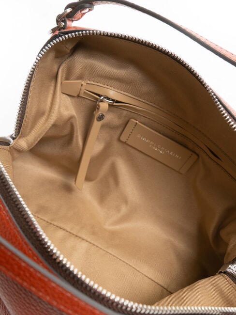 ALIFA Sac en cuir avec bandoulière rouge brique - Sacs pour Femme