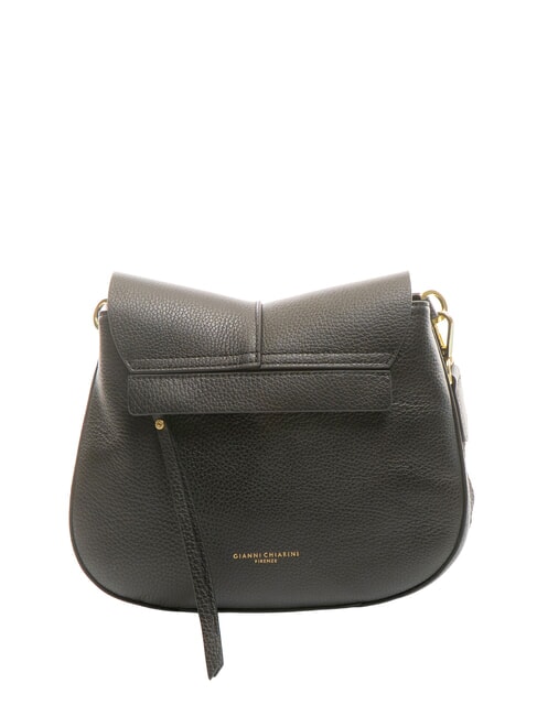 HELENA ROUND Sac en cuir avec double bandoulière Noir - Sacs pour Femme