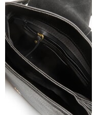 GIANNI CHIARINI HELENA ROUND Sac en cuir avec double bandoulière Noir - Sacs pour Femme - 5