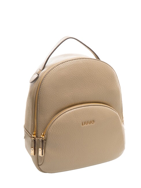 MANHATTAN Sac à dos rond moyen avec poche taupe du désert - Sacs pour Femme