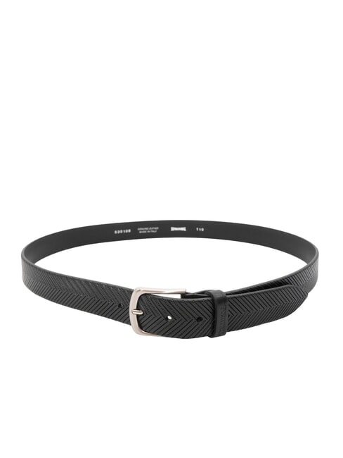 ZIGZAG Ceinture en cuir raccourcissable noir - Ceintures
