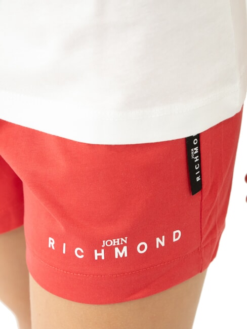 CICAM Complet avec t-shirt et bermuda blanc/rouge - Surv&ecirc;tements pour enfants