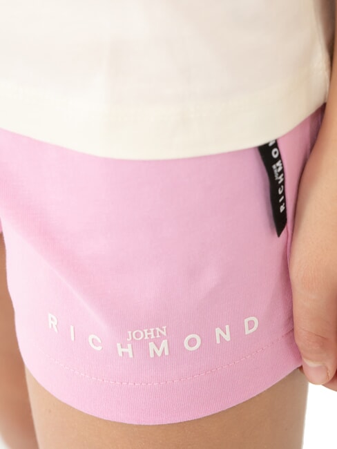 CICAM Complet avec t-shirt et bermuda lait/rose - Surv&ecirc;tements pour enfants