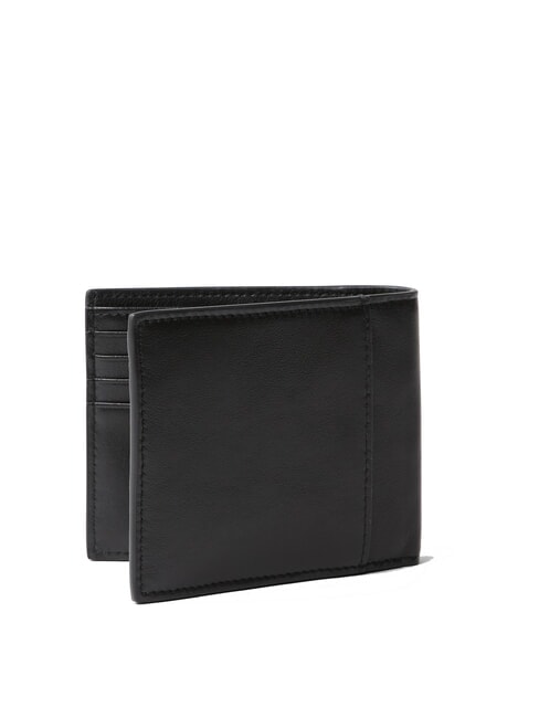 SCULPTED IMPRESSION Portefeuille en cuir cc et porte-monnaie sur noir - Portefeuilles Homme