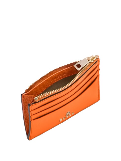 CAMELIA Porte-cartes / porte-monnaie en cuir paprika - Portefeuilles Femme