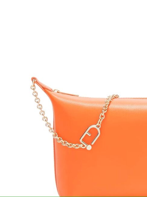 NUVOLA Mini sac porté épaule en cuir paprika - Sacs pour Femme