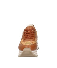 ALVIERO MARTINI PRIMA CLASSE GEO JR Baskets &agrave; plateforme avec logo lat&eacute;ral Cuir / Beige G&eacute;o - Chaussures Femme - 5