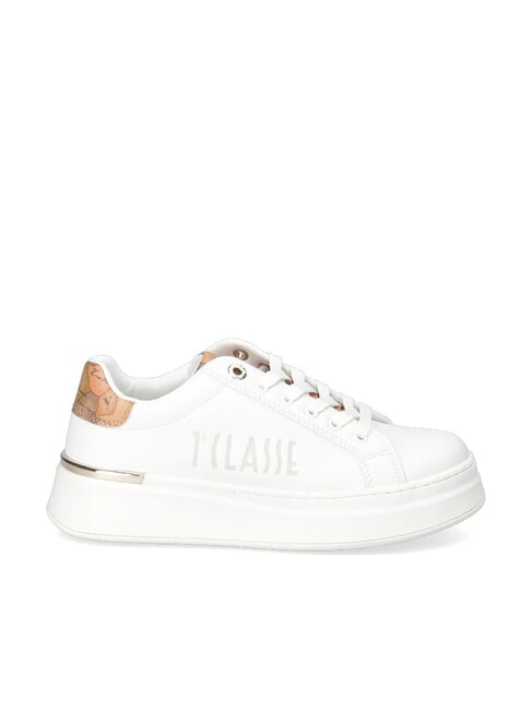 GEO JR Baskets montantes avec logo latéral Blanc / Beige Géo - Chaussures Femme