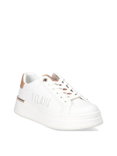 GEO JR Baskets montantes avec logo latéral Blanc / Beige Géo - Chaussures Femme