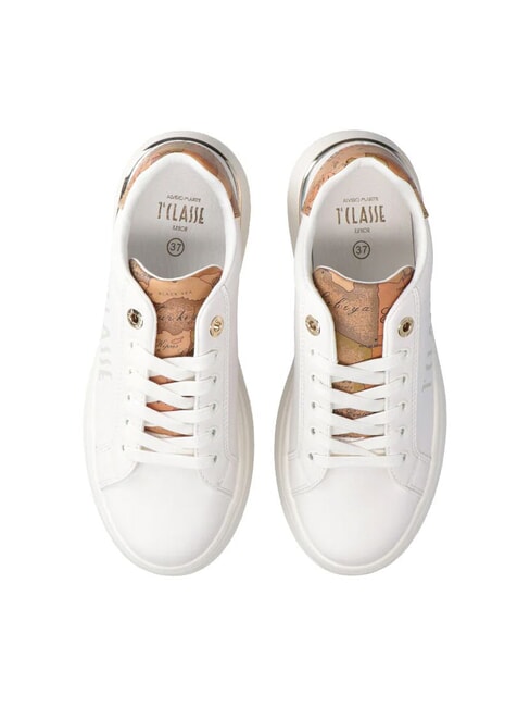 GEO JR Baskets montantes avec logo latéral Blanc / Beige Géo - Chaussures Femme