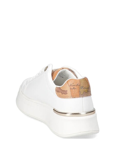 GEO JR Baskets montantes avec logo latéral Blanc / Beige Géo - Chaussures Femme