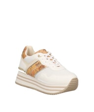 ALVIERO MARTINI PRIMA CLASSE GEO JR Baskets &agrave; plateforme Blanc / Beige G&eacute;o - Chaussures Femme - 5