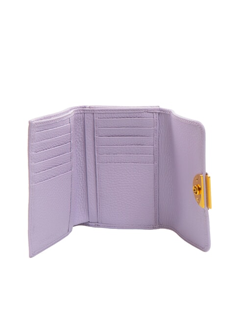 CAMPIONARIO - TALEA Portefeuille moyen en cuir martel&eacute; lav./lav. - Portefeuilles Femme