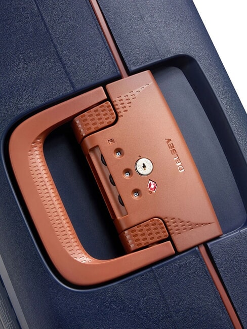 MONCEY MR  Chariot &agrave; bagages &agrave; main bleu d'encre - Valises cabine