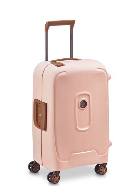 MONCEY MR  Chariot &agrave; bagages &agrave; main rose - Valises cabine