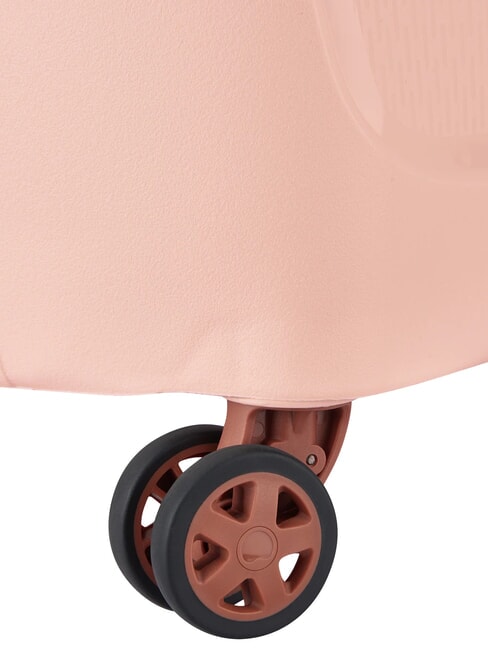 MONCEY MR  Chariot &agrave; bagages &agrave; main rose - Valises cabine