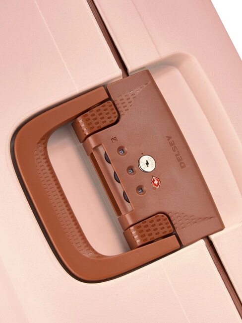 MONCEY MR Chariot à bagages à main mince rose - Valises cabine