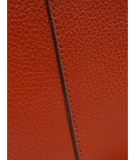 GIANNI CHIARINI HELENA ROUND Petit sac à bandoulière en cuir rouge brique - Sacs pour Femme - 3