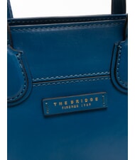 THE BRIDGE ELETTRA Sac à main en cuir avec bandoulière jean court or - Sacs pour Femme - 3