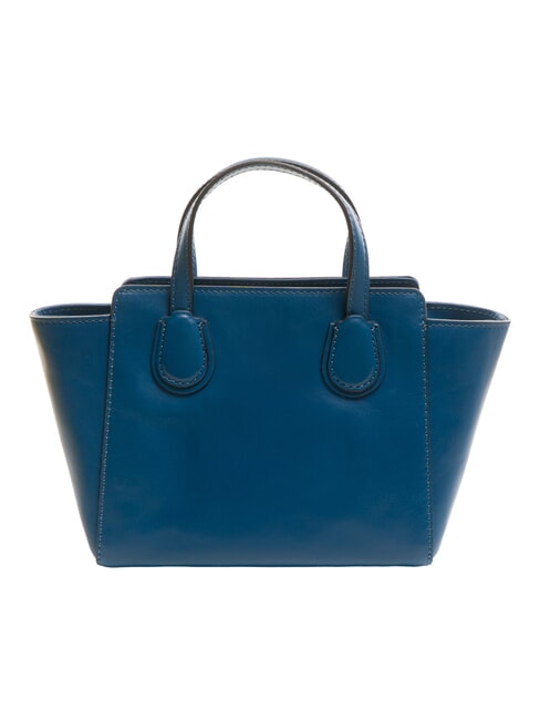 ELETTRA Sac à main en cuir avec bandoulière jean court or - Sacs pour Femme