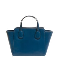 THE BRIDGE ELETTRA Sac à main en cuir avec bandoulière jean court or - Sacs pour Femme - 4