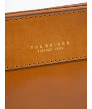 THE BRIDGE DANTE  Nécessaire en cuir Cognac / or - Pochettes & Trousses - 4