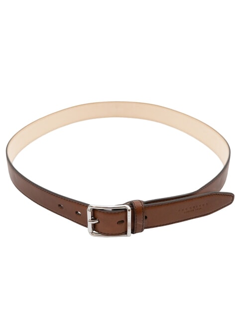 BRUNELLESCHI  Ceinture en cuir Marron / Palladium - Ceintures